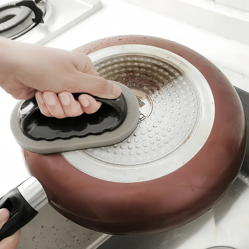 Kitchen Scrubber Sponge with Handle – Non-Scratch Pot Cleaner Kitchen Scrubber Sponge Babs