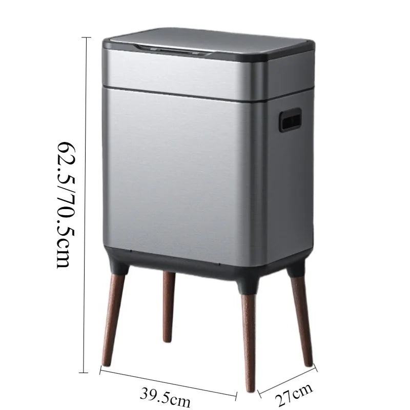Automatic Sensor Trash Can 13L Stainless Steel Kitchen Bin Sensor Trash Can Babs