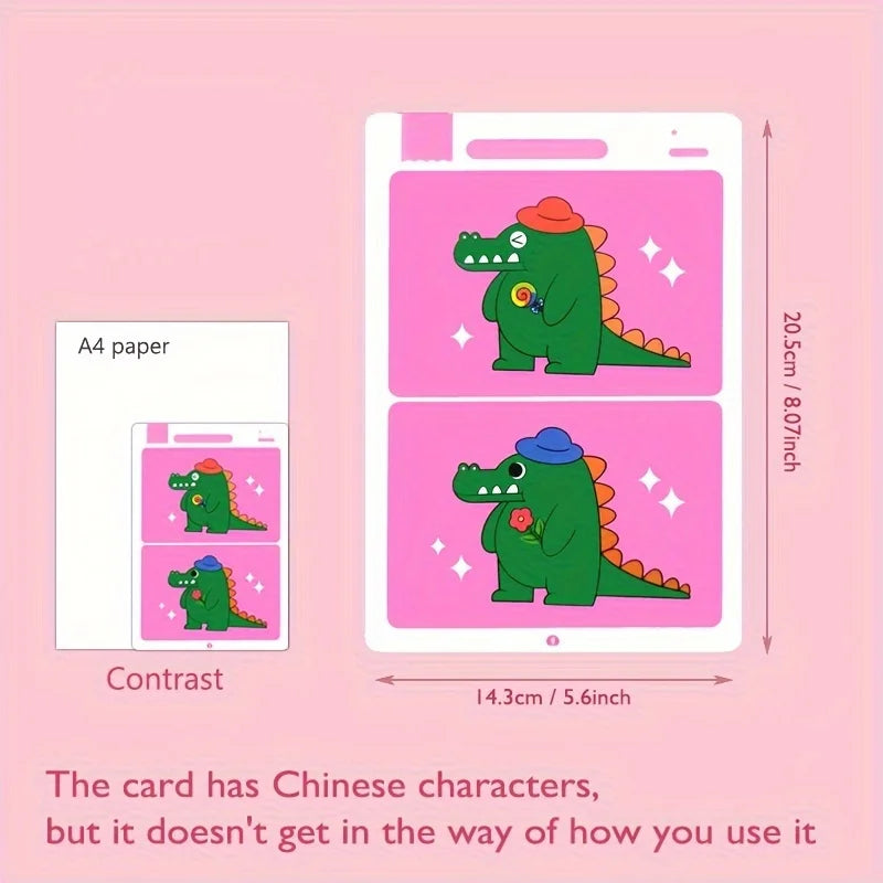 Kids Spot the Difference Game Cards – Focus & Learning Activity Educational Game Cards Babs