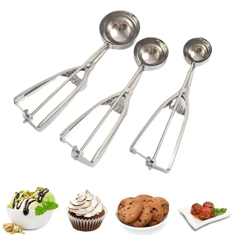 Stainless Steel Trigger Ice Cream Scoop & Ball Maker Ice Cream Scoop Babs