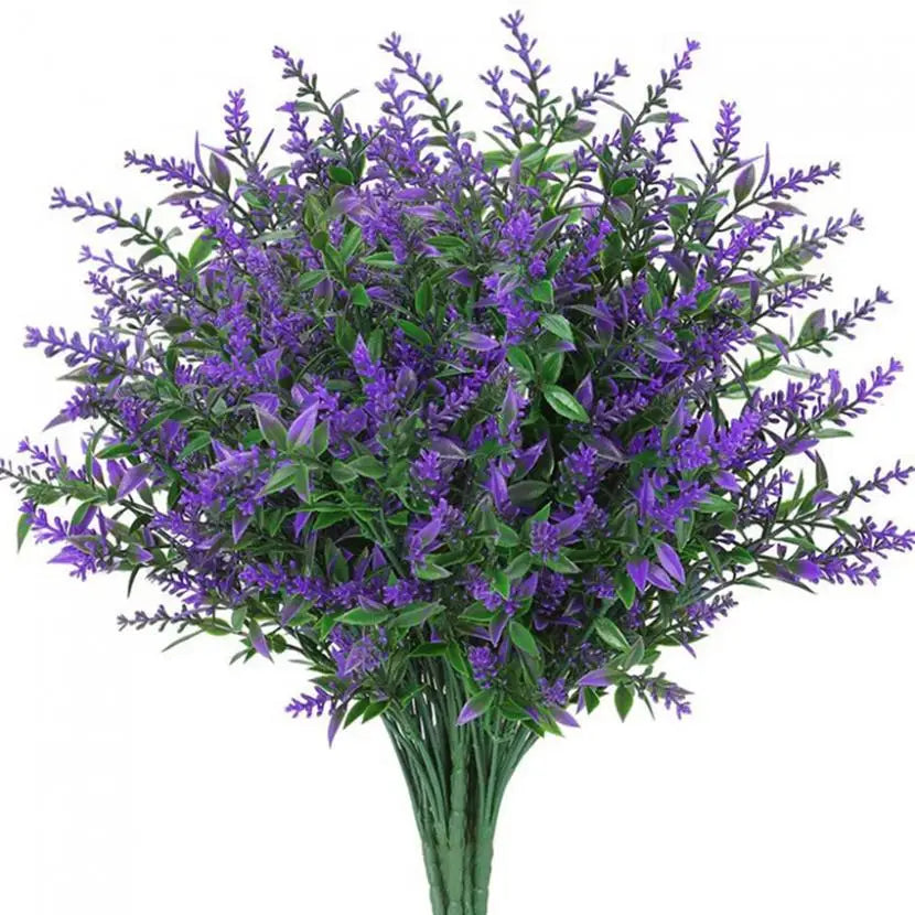 Artificial Lavender Bouquet – Fake Flowers for Home & Wedding Artificial Flowers Babs