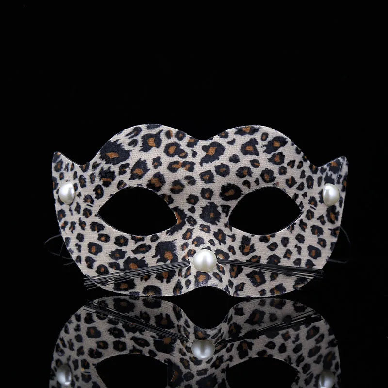 Tiger Leopard Animal Eye Mask – Halloween Cosplay Costume Costume Eye Mask Babs 1