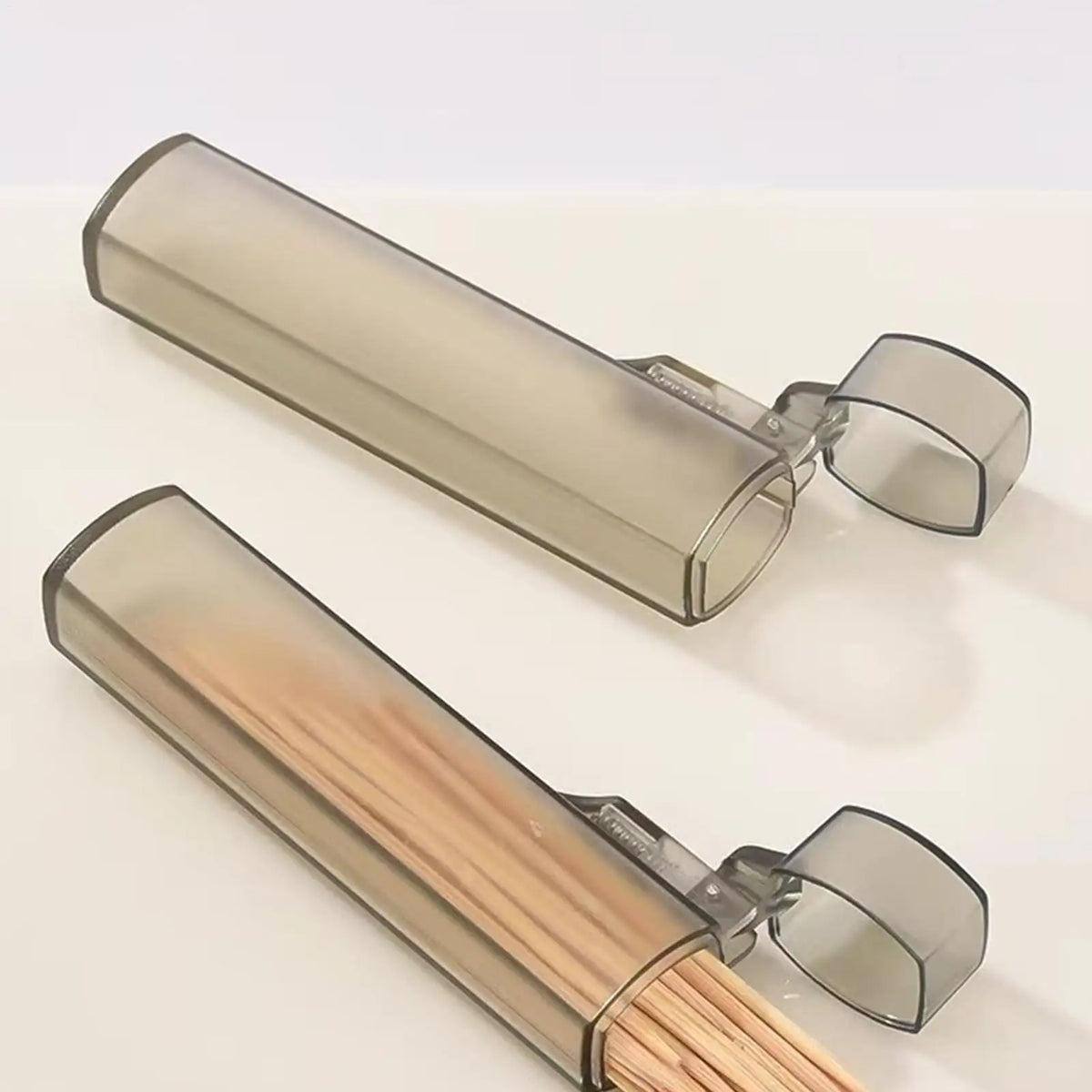 Portable Clear Toothpick Holder & Swab Box for Travel Toothpick Holder Babs