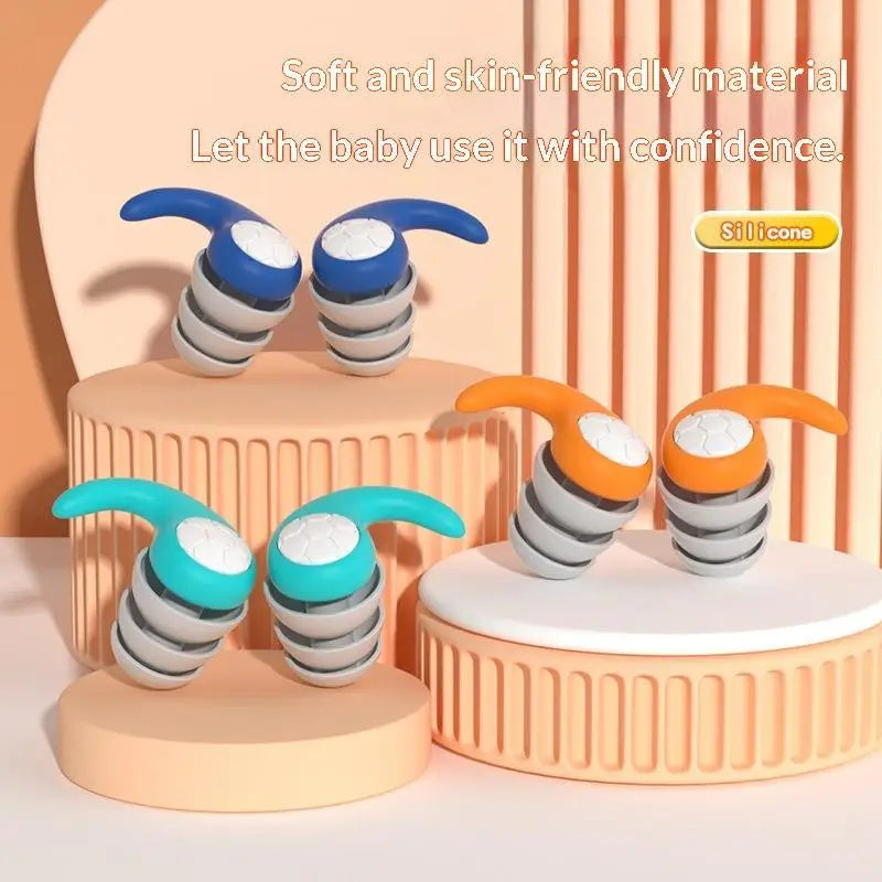 Kids Waterproof Noise Reduction Earplugs – Soft Silicone Kids Earplugs Babs