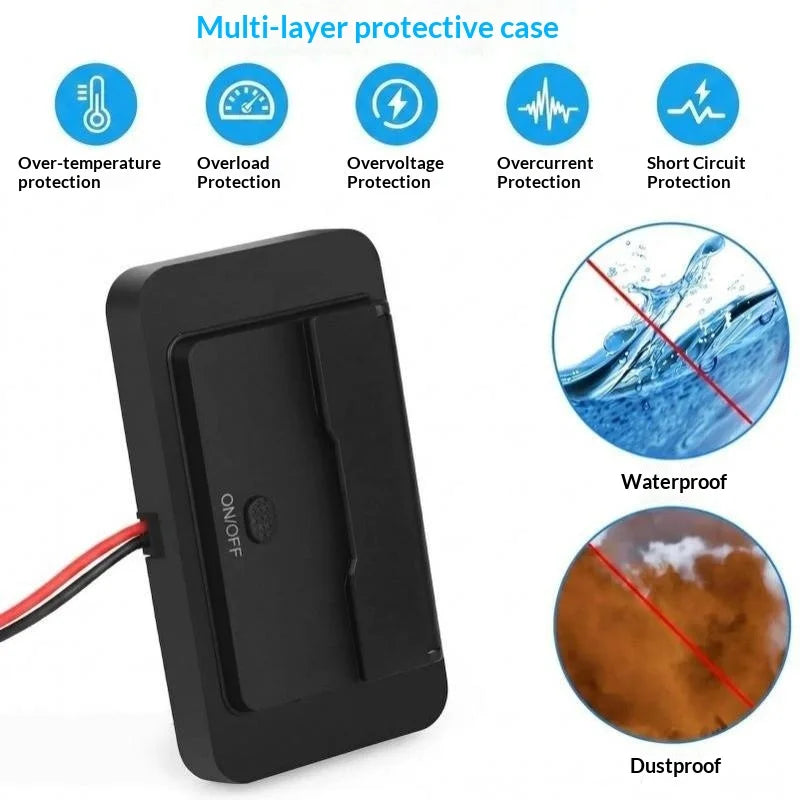 4-Port QC3.0 Fast Car Charger 12V/24V USB Socket with Switch Car Charger Adapter Babs