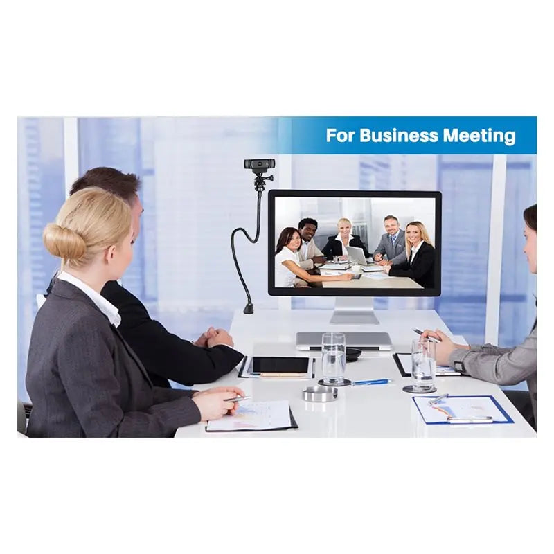 Flexible Gooseneck Webcam Desk Mount for Logitech, GoPro & More Webcam Desk Mount Babs