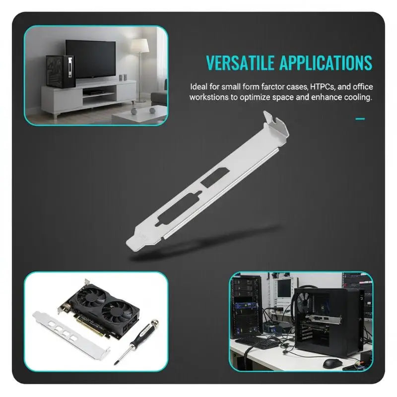 Low Profile Bracket Adapter for P620 P1000 T400 T600 GPU Cards GPU Bracket Adapter Babs