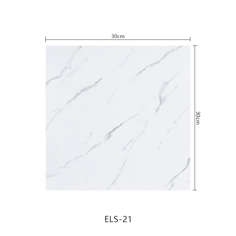 10pcs Self-Adhesive Marble PVC Tile Wall Stickers 30×30cm