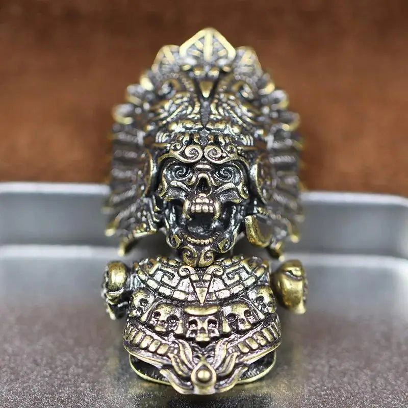 Chief Skull Brass Buckle EDC Paracord Bracelet Clasp Paracord Bracelet Clasp Babs