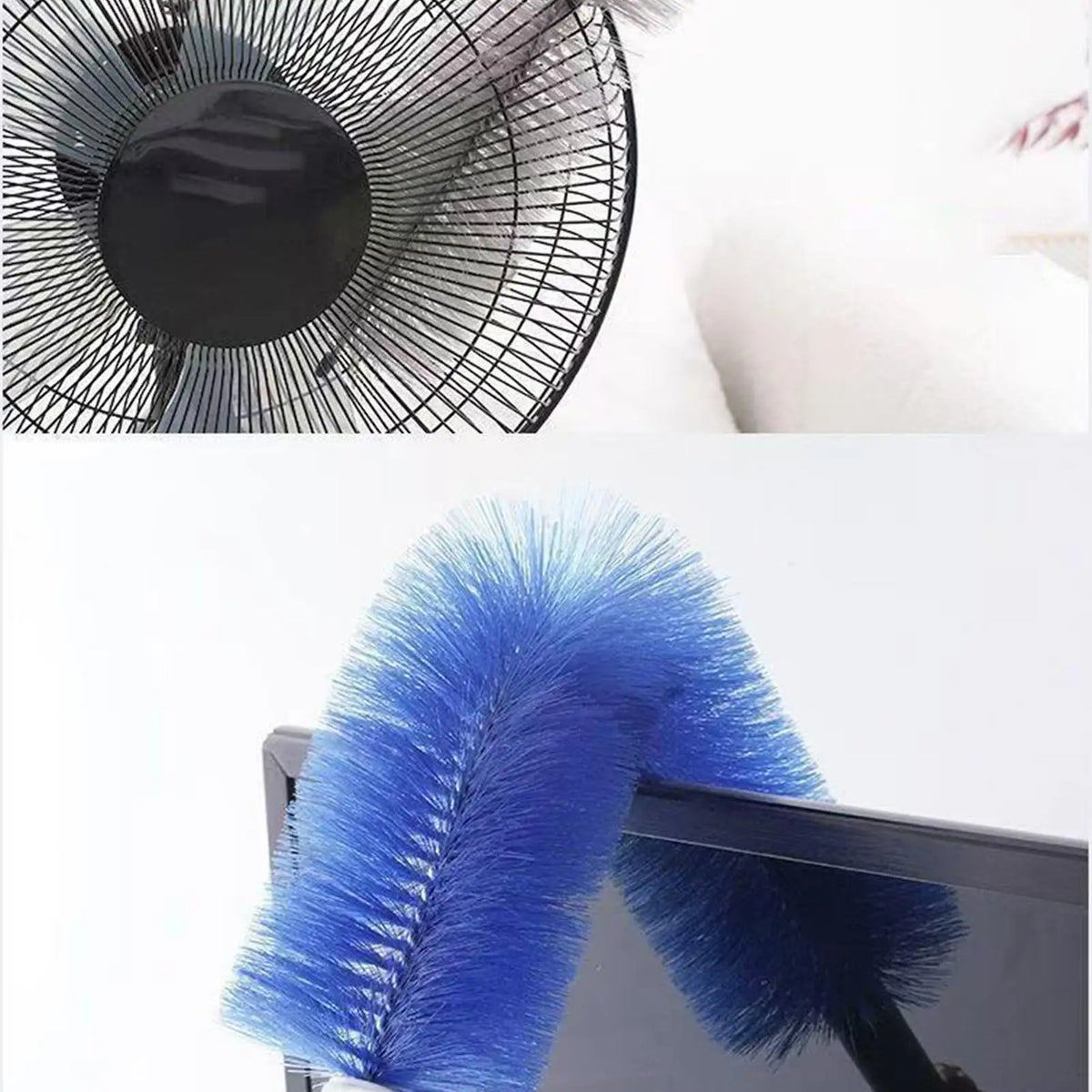 Bendable Microfiber Fan Duster Brush – Vents, Blinds & Car Microfiber Duster Brush Babs