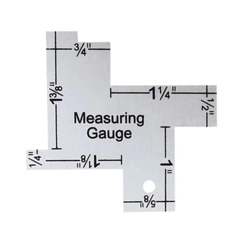 Metal Seam Gauge Ruler Set for Quilting, Sewing & Patchwork Quilting Ruler Set Babs 2