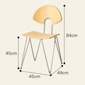 Nordic Solid Wood Dining Chair – Modern Minimalist Design Dining Chair Babs Log Color