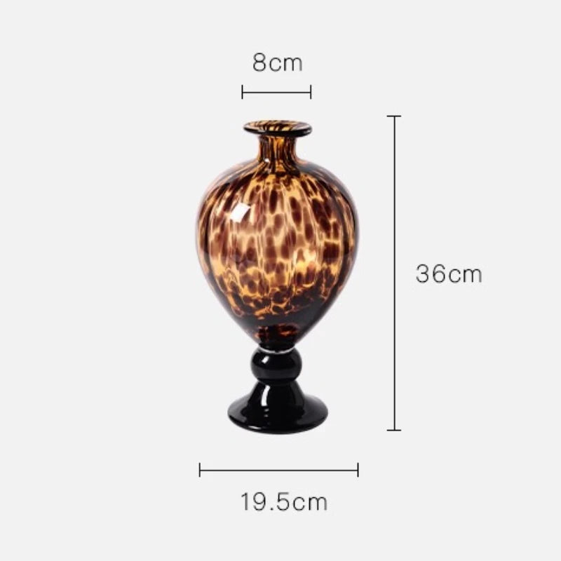 Modern Glass Vase for Living Room, Coffee Table & Desktop Glass Vase Babs Glass vase