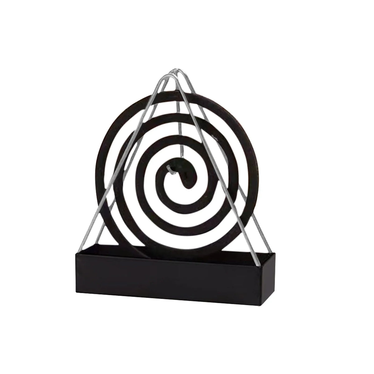 Triangular Iron Mosquito Coil Holder with Ash Tray | Home Décor Mosquito Coil Holder Babs A