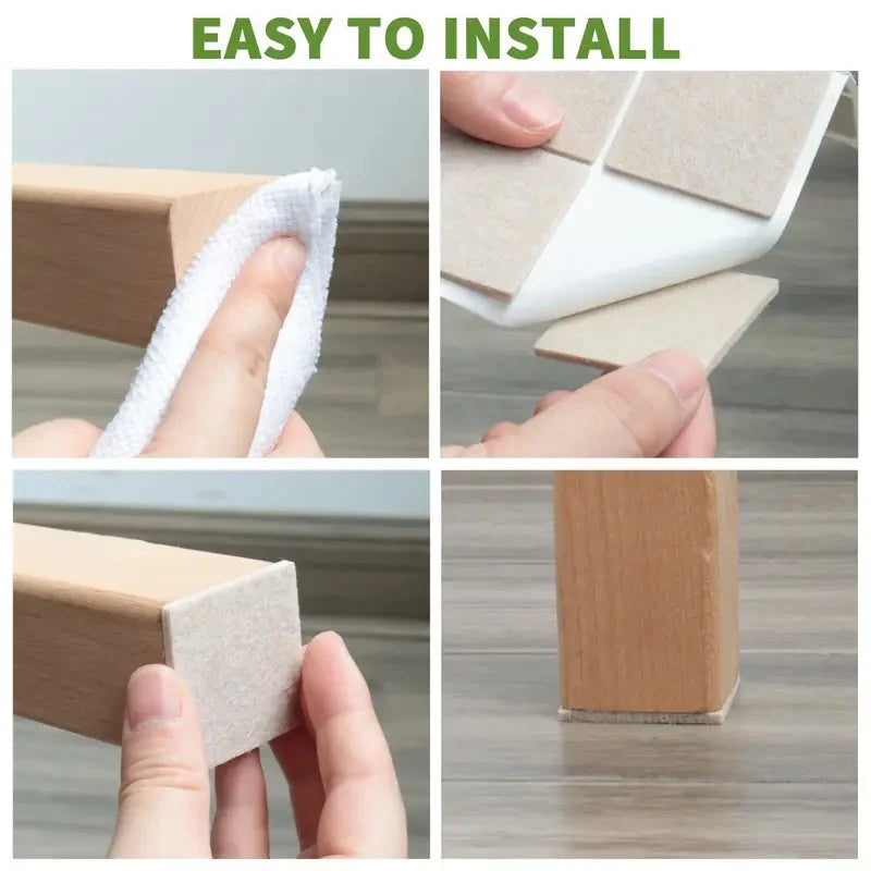 Self-Adhesive Felt Furniture Pads – Floor Scratch Protectors Furniture Floor Pads Babs