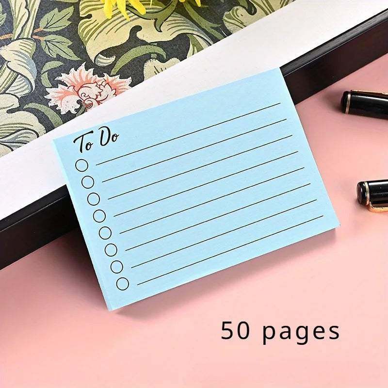 Fluorescent Sticky Notes Multi-Color Self-Adhesive Memo Notepad Sticky Notes Memo Pad Babs Light Blue
