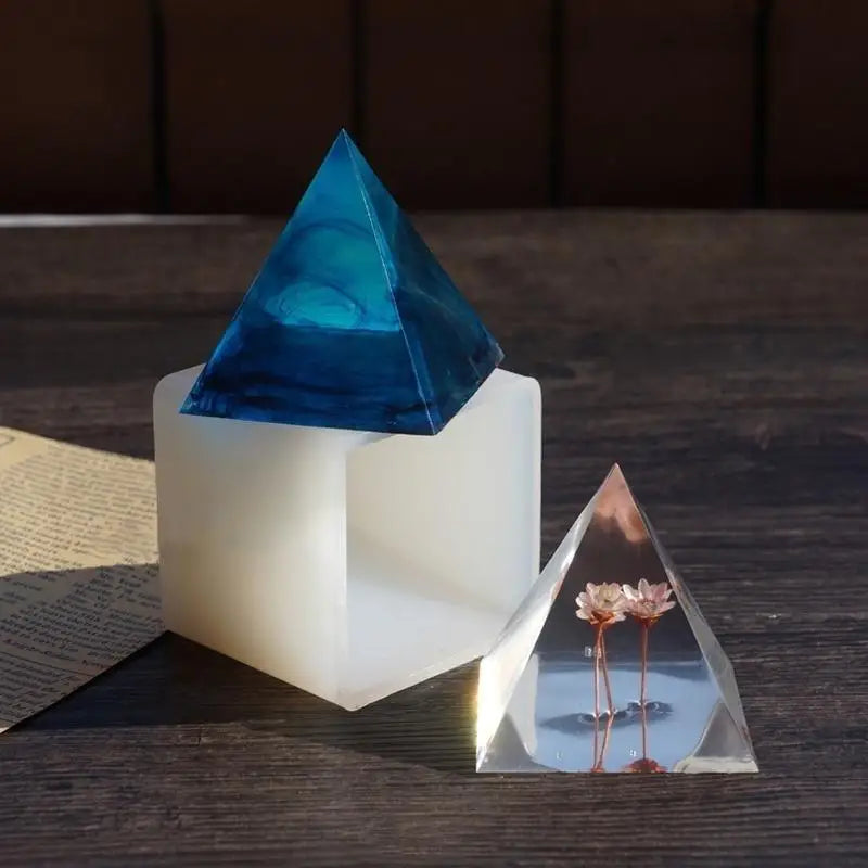 Pyramid & Cube Silicone Resin Mold Set – Crystal Jewelry Making Silicone Resin Mold Babs