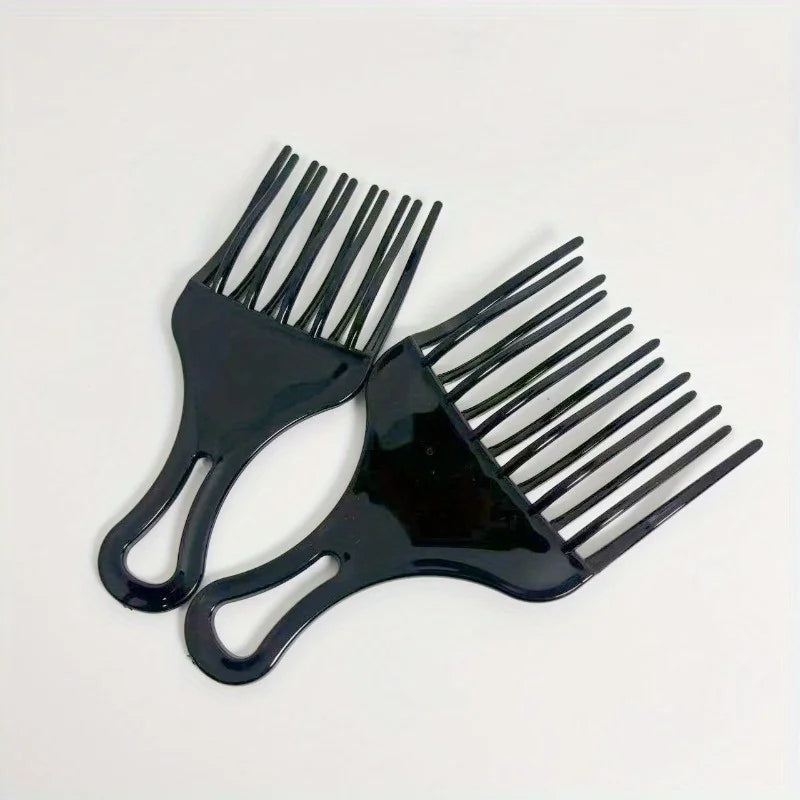 Wide Tooth Pick Comb for Curly & Afro Hair – 2pcs Set Hair Pick Comb Babs