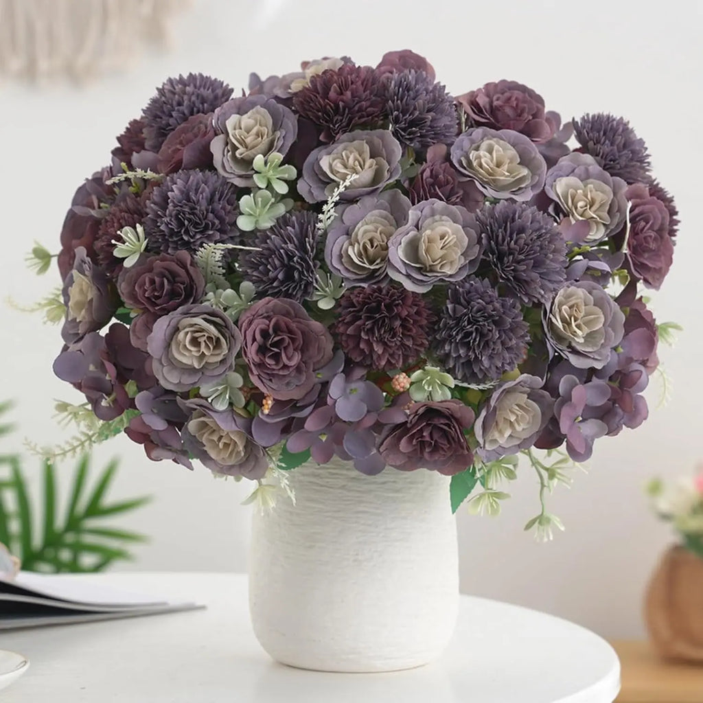 Artificial Silk Roses Bouquet – Wedding & Home Décor Artificial Flower Bouquet Babs