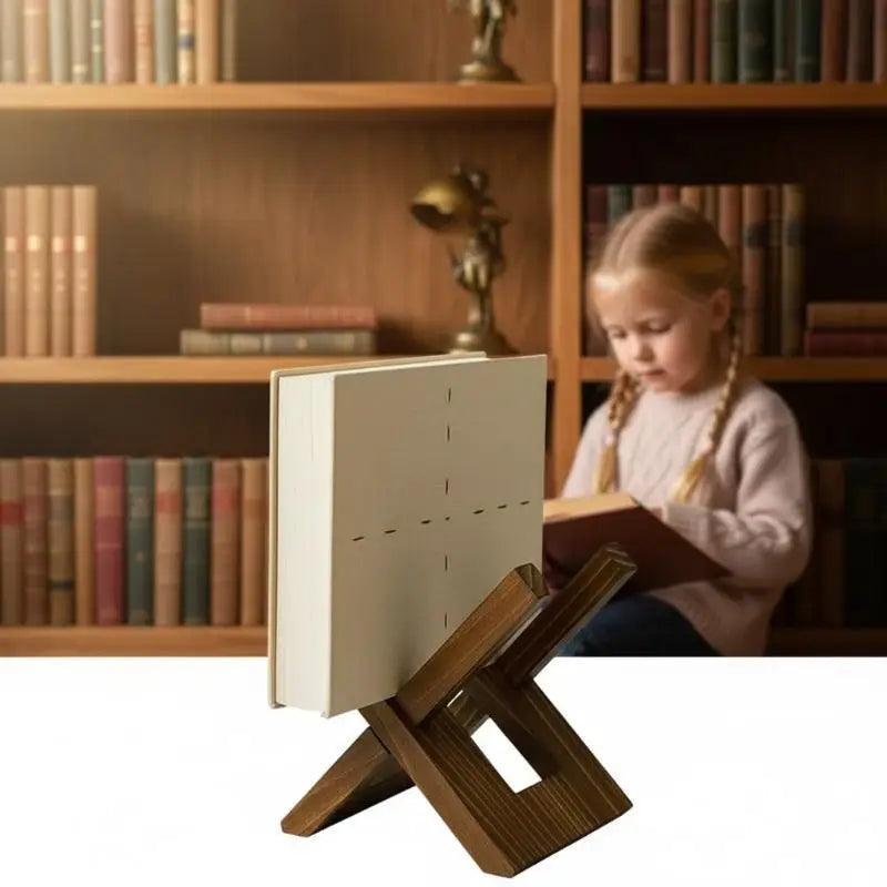 Wooden Cookbook Stand – Book & Recipe Holder for Kitchen Cookbook Stand Babs