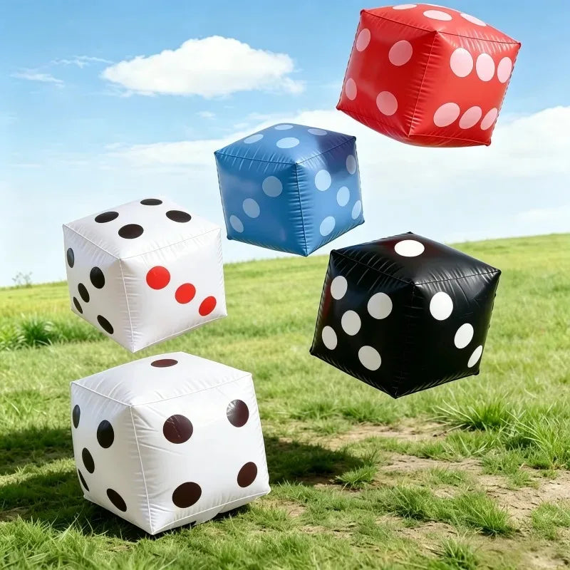 Giant Inflatable Dice 30cm PVC Party Game Toy – 1 or 2 Pack Inflatable Party Game Babs
