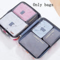 6-Piece Travel Storage Bags – Waterproof Luggage Organizers Travel Storage Bags Babs 6PCS grey