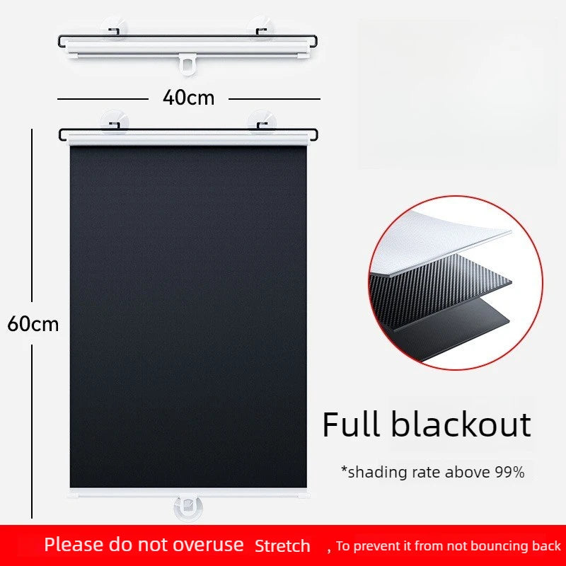 Foldable Car Window Sun Shade Curtain – UV & Heat Block Car Window Sun Shade Babs