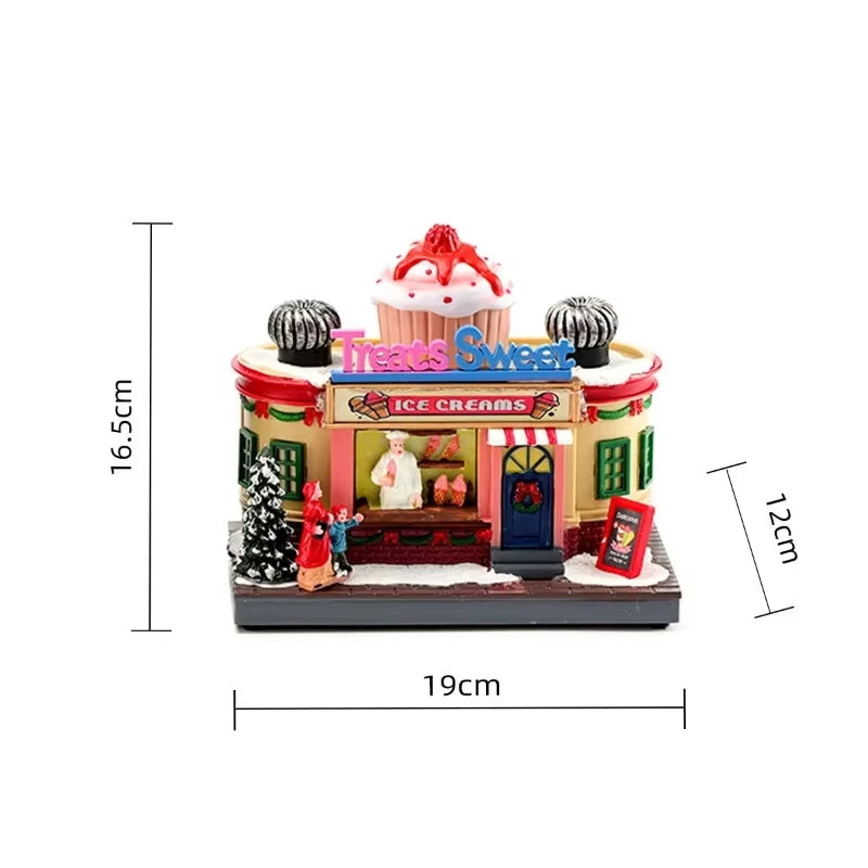 Christmas Rotating Music Box Santa Ornament with Lights & Sound Christmas Music Box Babs