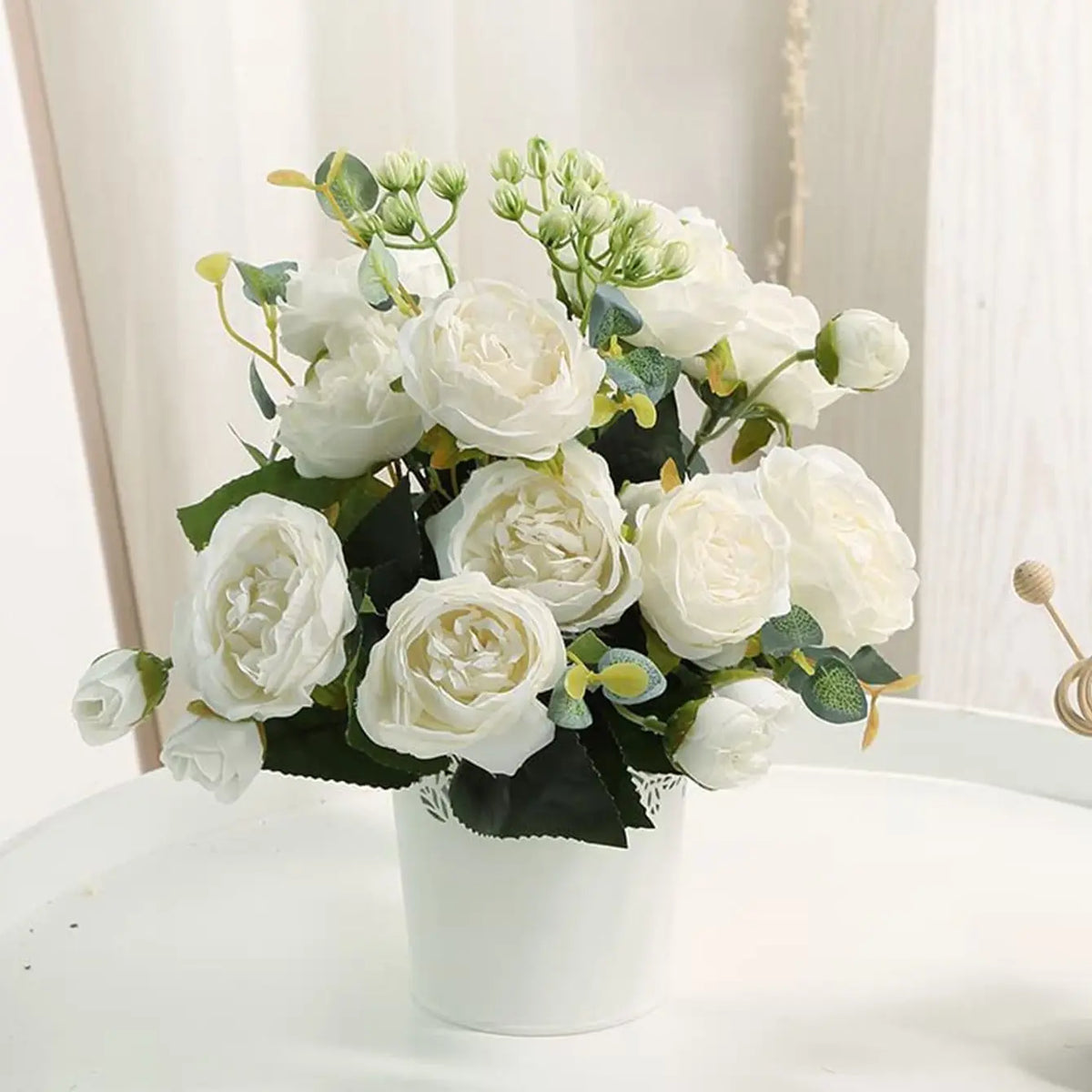 Artificial Silk Peony Bouquet – Wedding & Home Décor Artificial Flower Bouquet Babs