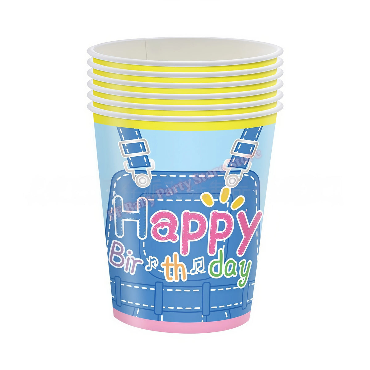 Kids Birthday Party Tableware Set – Cartoon Teacher Theme Party Tableware Set Babs 10pcs Cups