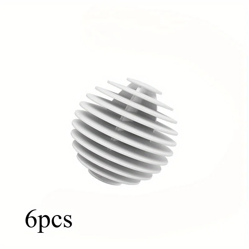 6-Pack Reusable Anti-Static Dryer Balls for Laundry & Drying Dryer Laundry Balls Babs white-6pcs