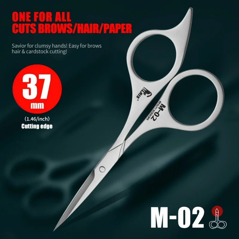 Professional Stainless Steel Eyebrow Scissors – Sharp & Ergonomic Eyebrow Scissors Babs