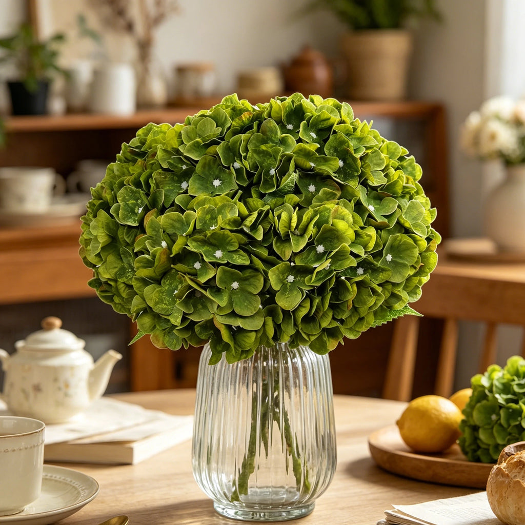Silk Hydrangea Artificial Bouquet – Wedding & Home Décor Artificial Flower Bouquet Babs