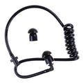 Black Coil Acoustic Air Tube Earplug – Universal Radio Earpiece Earpiece Air Tube Babs One Size