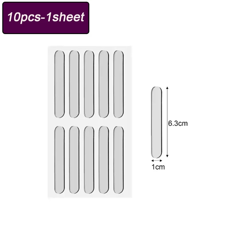Self-Adhesive Clear Silicone Bumper Pads – Door & Cabinet Protectors Silicone Bumper Pads Babs 10pcs-1sheet