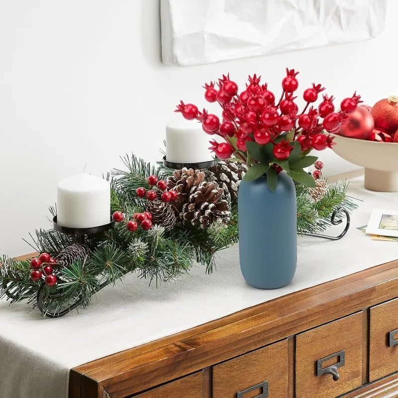 10 Pcs Foam Red Berry Bouquet – Christmas Artificial Flowers Artificial Flower Stems Babs