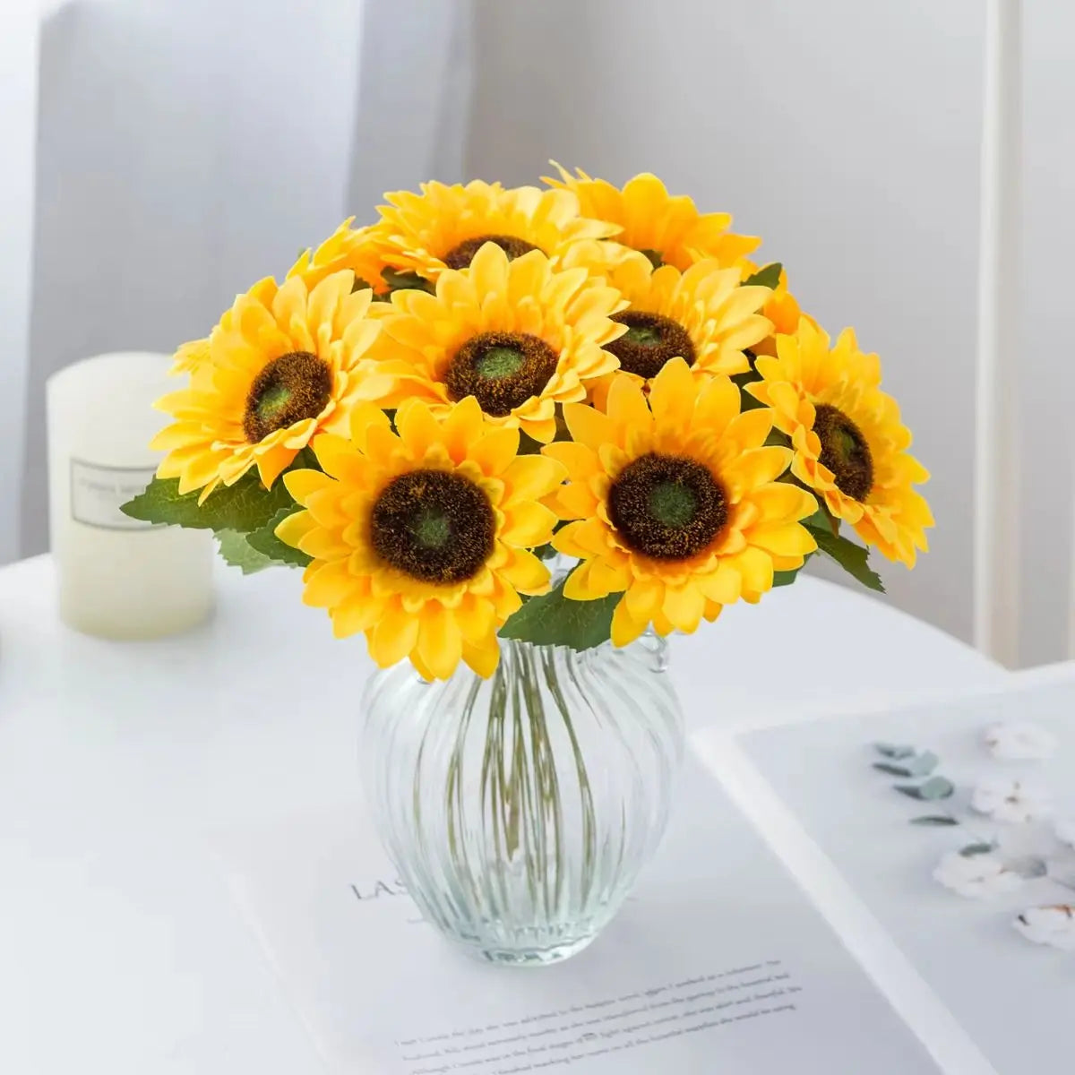 Silk Artificial Sunflowers – Wedding, Home & Garden Décor Artificial Silk Flowers Babs