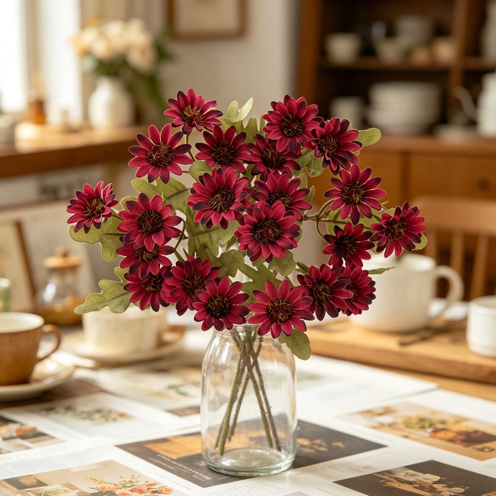 Small Daisy Artificial Silk Flowers for Wedding & Home Décor Artificial Flowers Babs