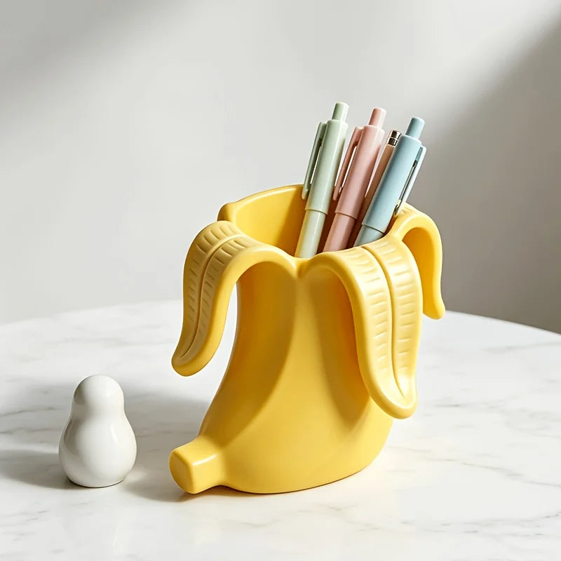 Cute Banana Pen Holder Desktop Storage Organizer Desktop Pen Holder Babs