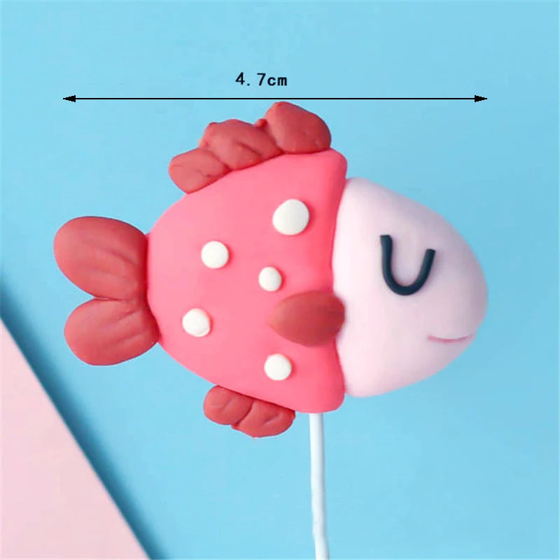 Mermaid Cake Toppers Set – Tails, Shells & Birthday Decor Cake Topper Set Babs VIOLET/紫罗兰