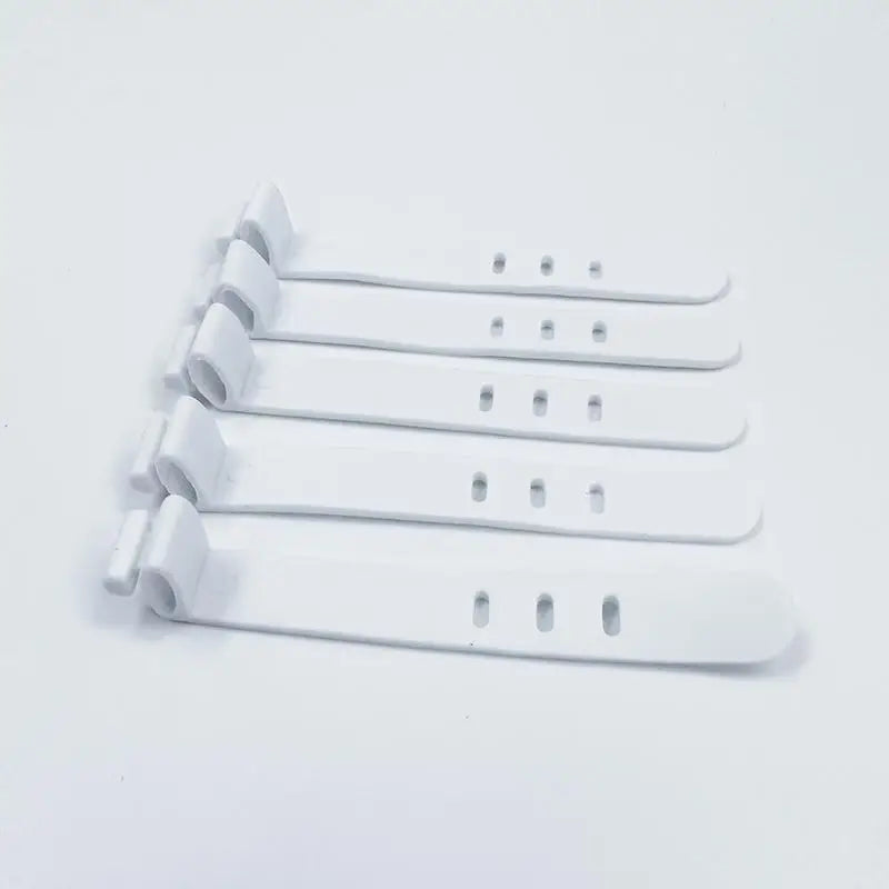Silicone Cable Organizer Bobbin Winder Set 20 pcs – Cord Manager Cable Organizer Set Babs white 20pcs