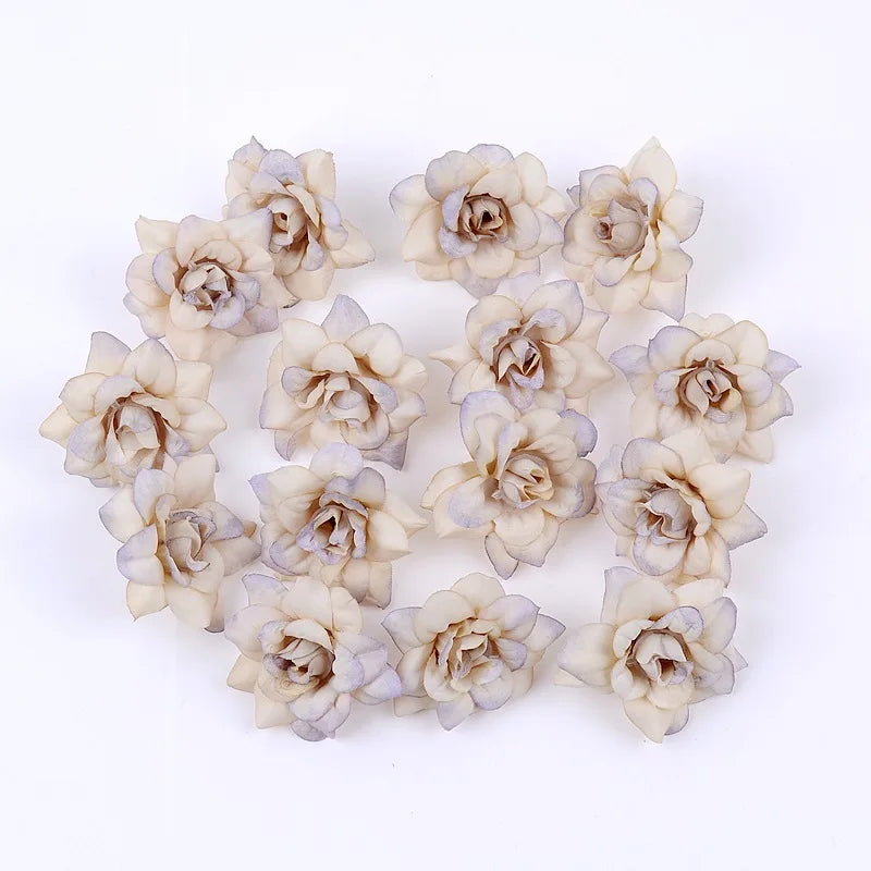 10/20Pcs Silk Artificial Roses for Wedding & Home Decor Artificial Silk Flowers Babs Light Purple 10Pcs