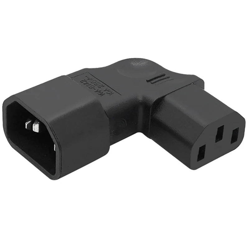 IEC 320 C14 to C13 Right Angle AC Adapter | 90° Converter AC Power Adapter Babs