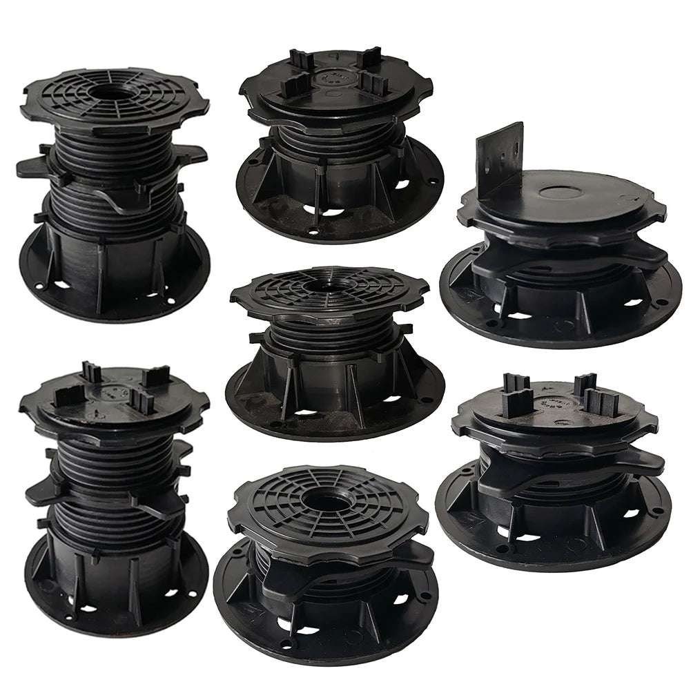 4Pcs Adjustable Decking Support Pedestal Set – Stem Risers Decking Support Pedestal Babs