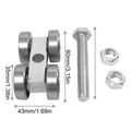 Heavy Duty Barn Door 4-Wheel Trolley Roller | Ceiling Mount Barn Door Roller Babs 1pcs