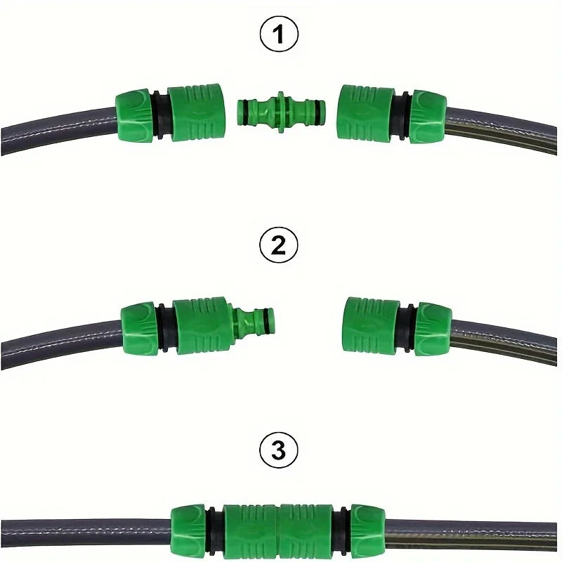 5-Pack Plastic Garden Hose Connectors – Quick Repair Couplings Garden Hose Fittings Babs