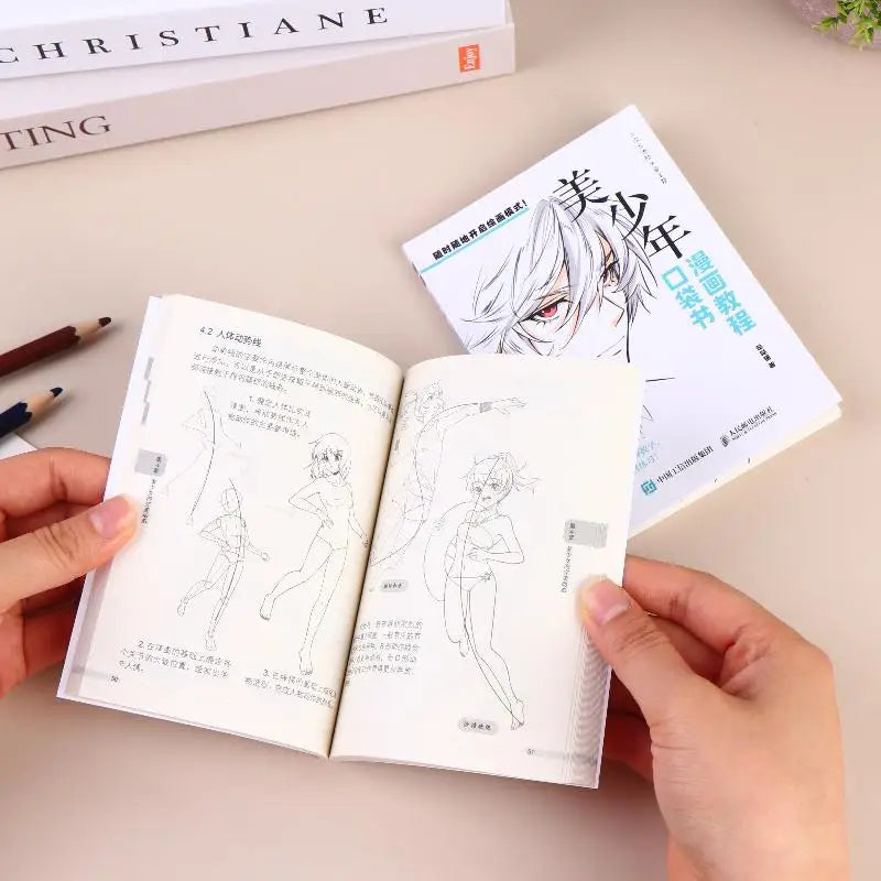 Manga Drawing Tutorial Pocket Book – Anime Hairstyle Guide Manga Tutorial Book Babs