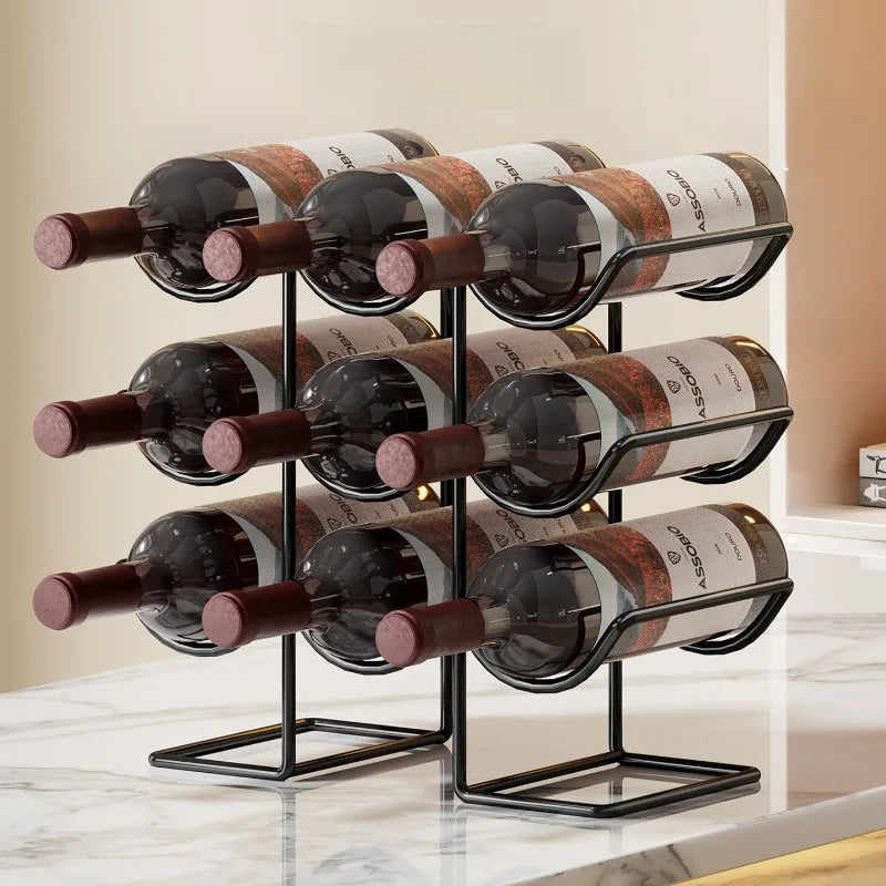 Decorative Iron Wine Rack – Luxury Modern Display Holder Decorative Wine Rack Babs