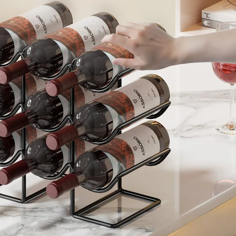 Decorative Iron Wine Rack – Luxury Modern Display Holder Decorative Wine Rack Babs