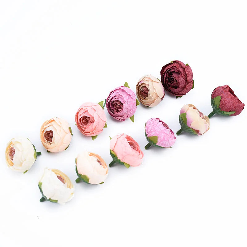 Silk Tea Rose Artificial Flowers for Wedding, Wreath & DIY Crafts Artificial Silk Flowers Babs